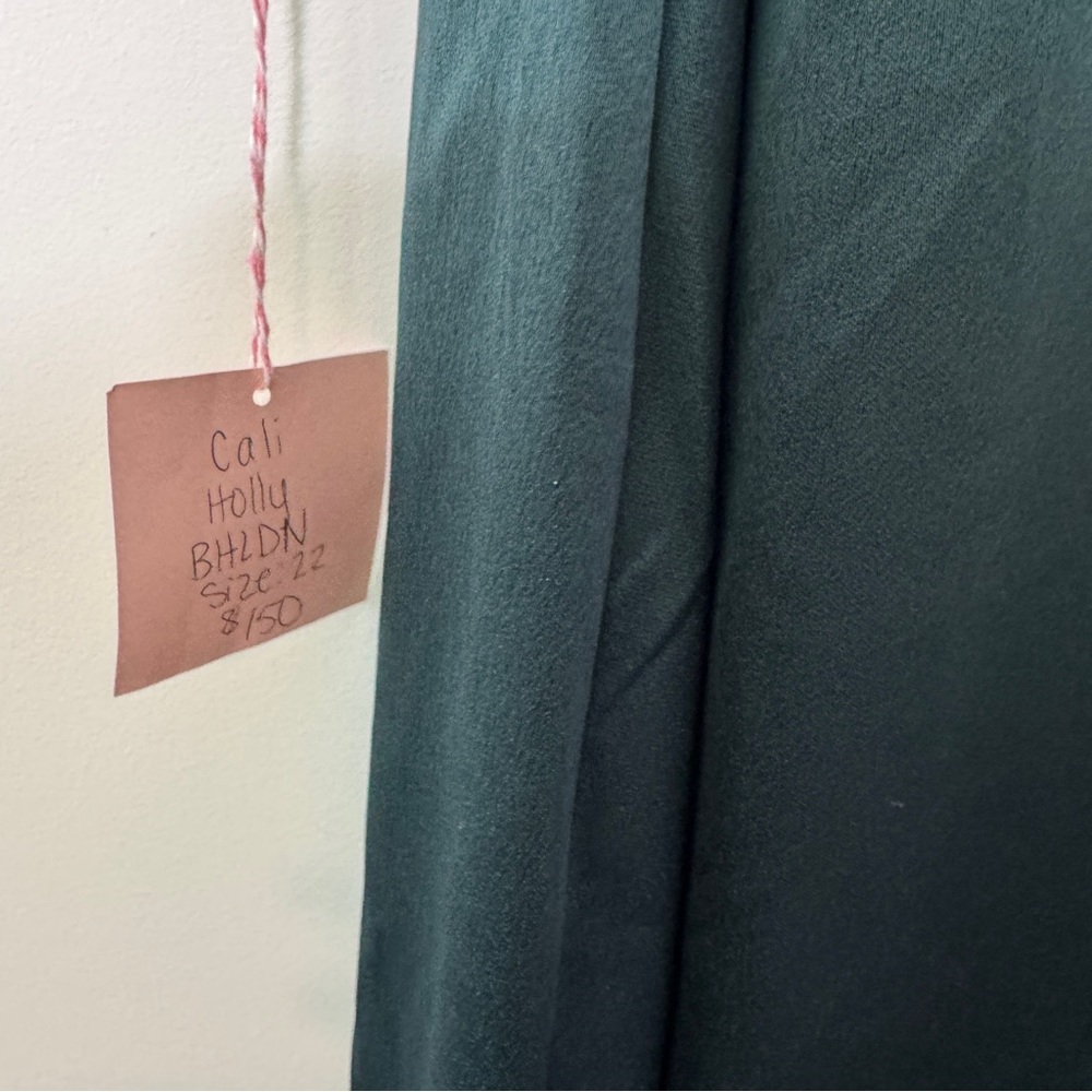 BHLDN Cali Forest Green Cowl Neck Midi Dress 22 - Picture 7 of 9